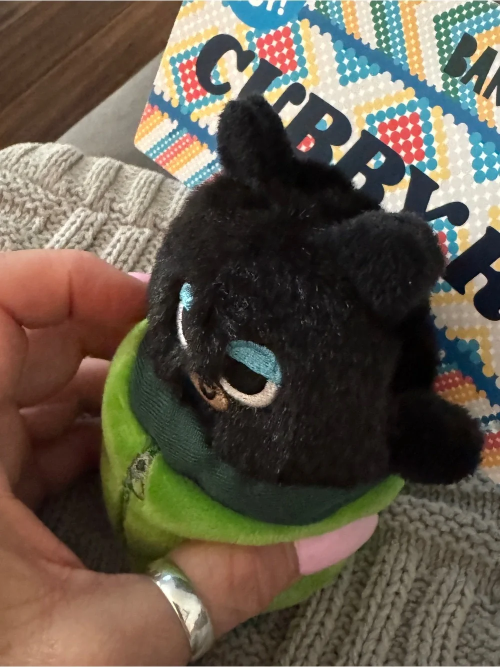 Bark ‘Cubby Roll’ Black Bear Plush Dog Toy
